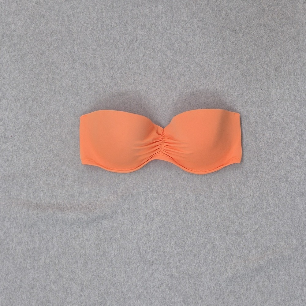 Victoria's Secret Women Swimwear 32DD Orange Top Underwire READ